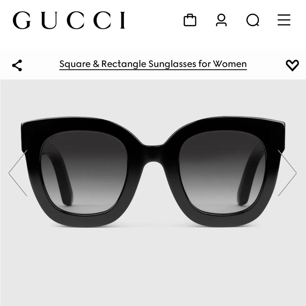 Authentic Gucci Round-Frame Acetate Sunglasses Wi… - image 1